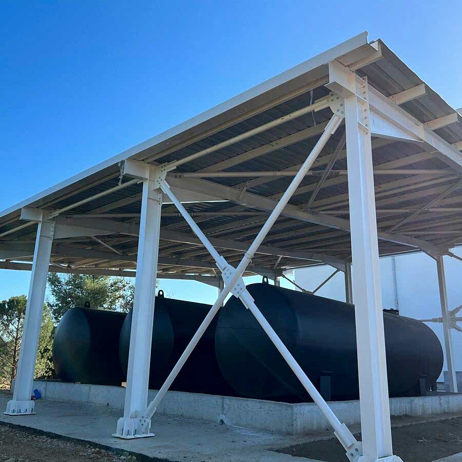 Antalya Havalimanı Güç Merkezi Yakut Tankları Sundurma ve Müdahale Kapakları Kuartz İnşaat